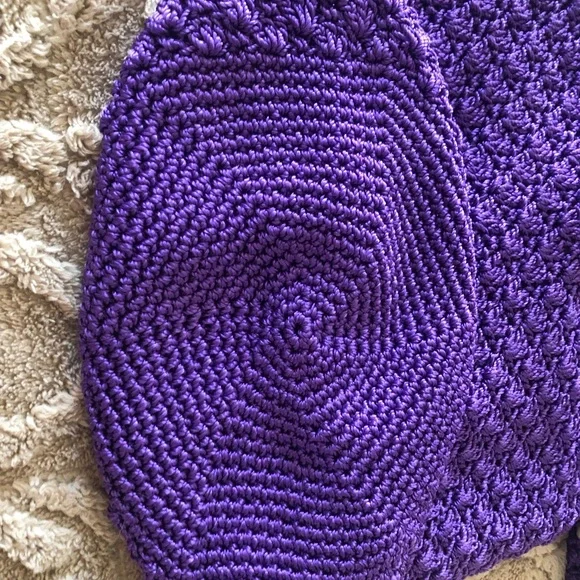 THE SAK
Purple Crossbody Bag with Textured Crochet Design - Picture 8 of 8